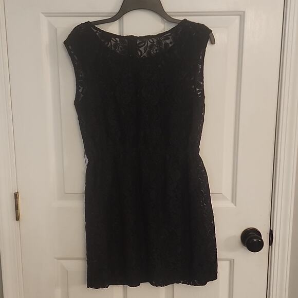 I Love Ronson Black Lace Overlay Dress, Small - Picture 5 of 7